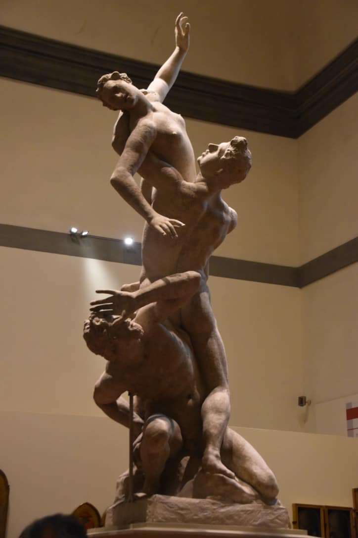 The Rape of the Sabines in the Accademia