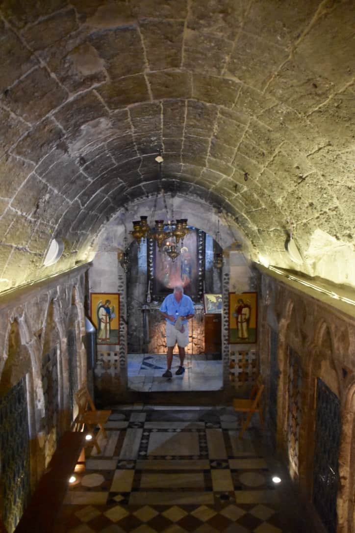 The underground spring at St. Gabriel's