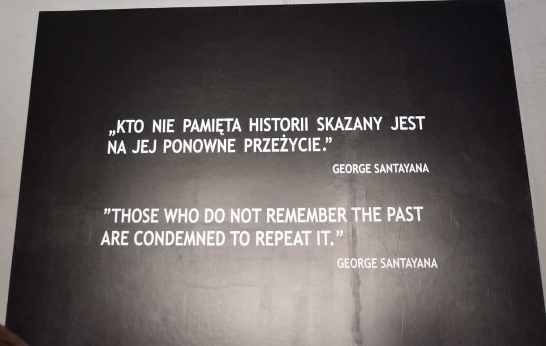 The warning posted at the first building
