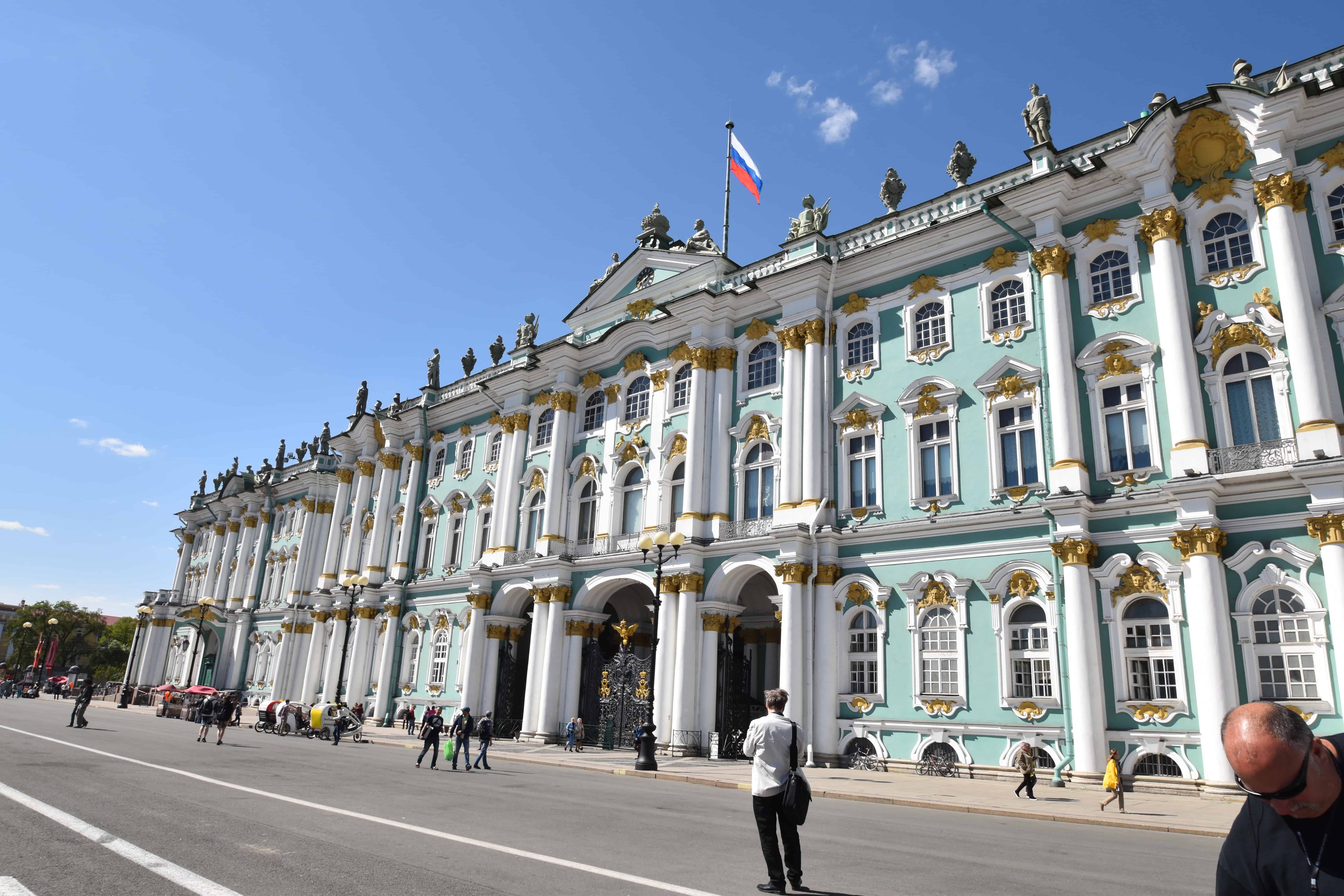 The Winter Palace and the Hermitage on the Neva