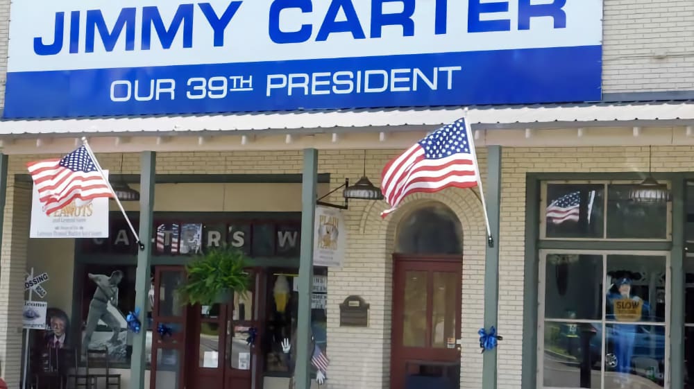 The campaign-memorabilia store in Plains