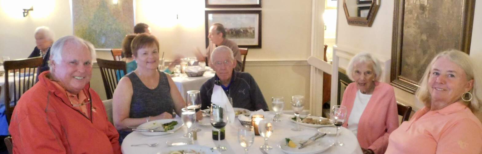 Dinner out with Margaret and Bill
