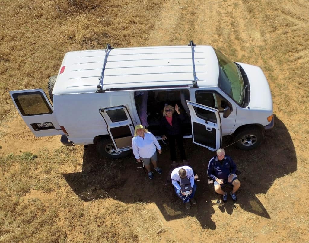 A drone's view of the desert