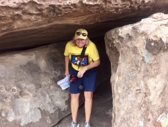 Janice at Hueco Tanks
