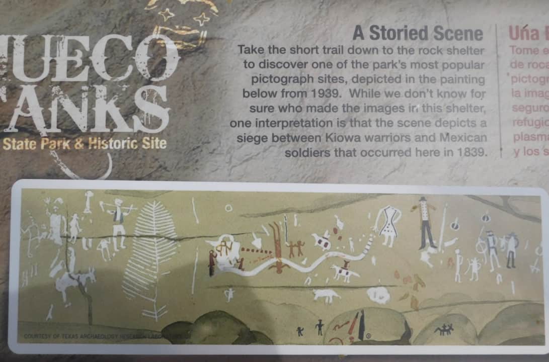 A pictograph as it is thought to have first looked