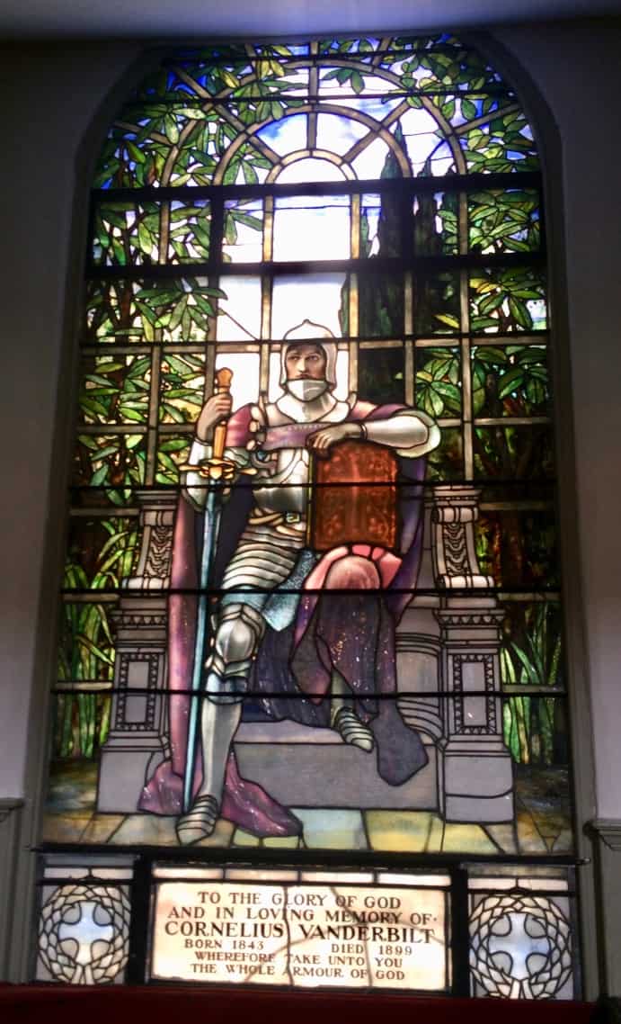 The Vanderbilt stained-glass window