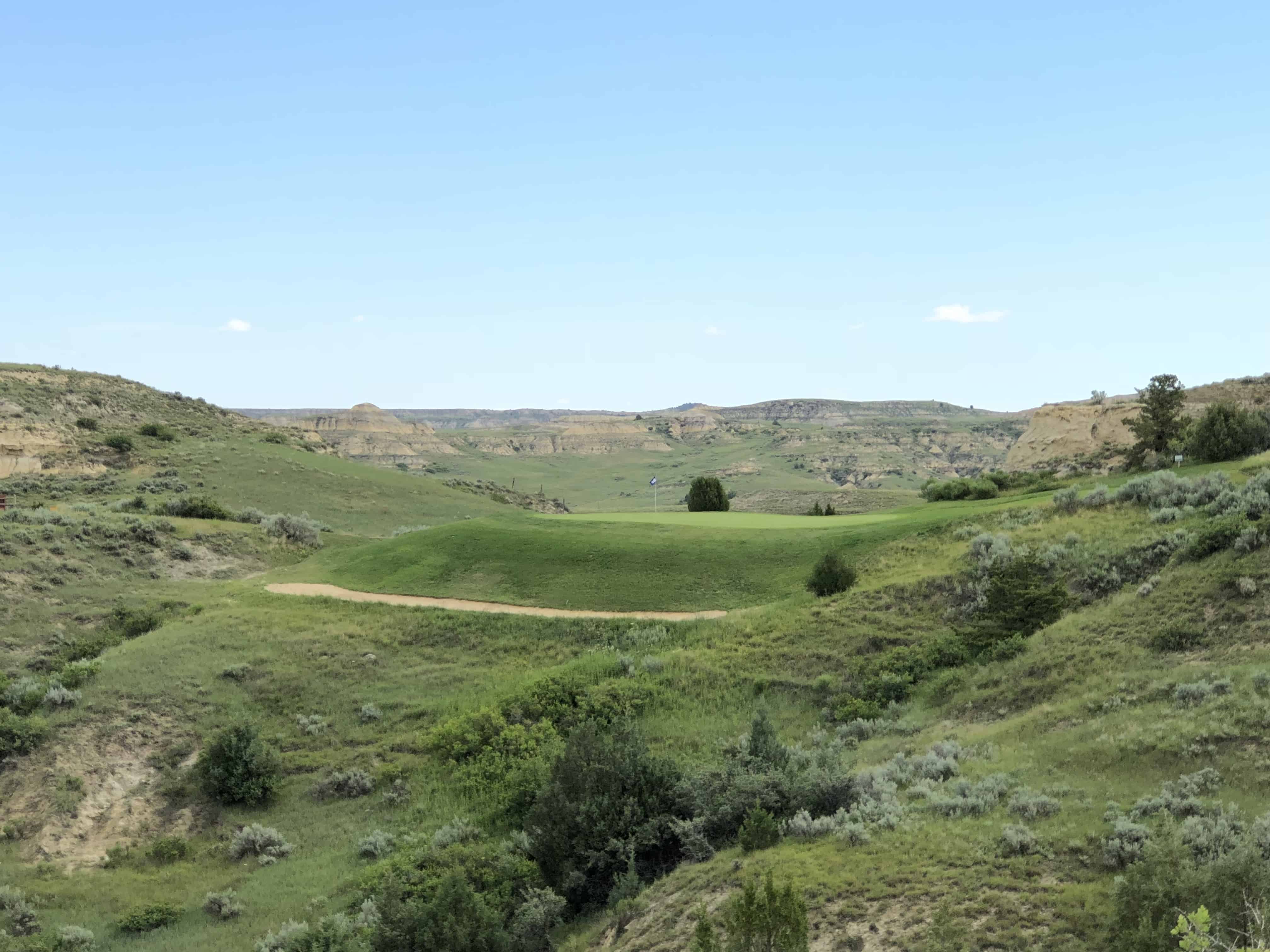 A look across the course