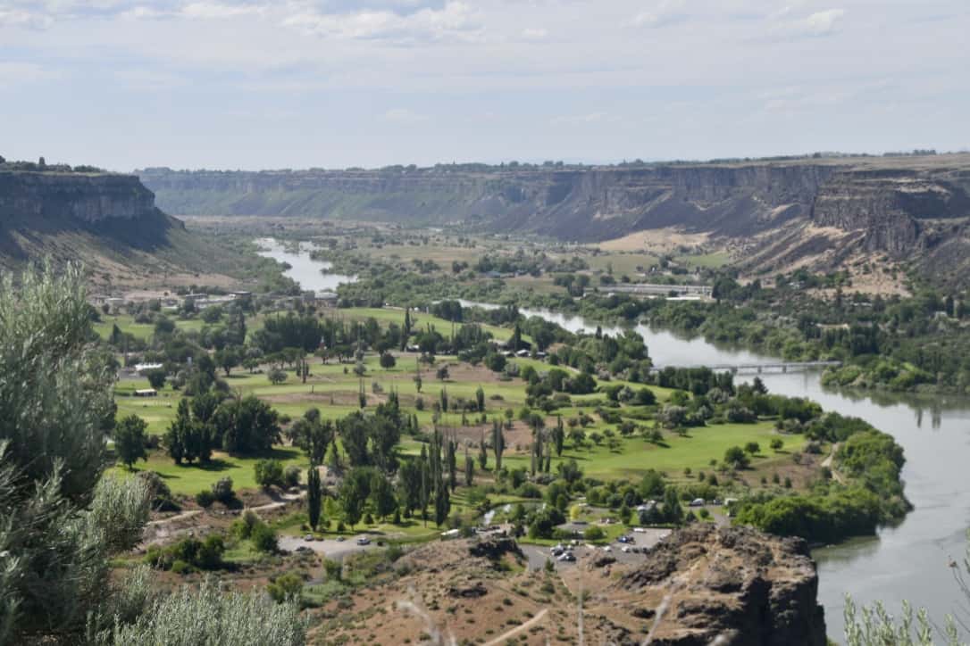Course from the top of the canyon