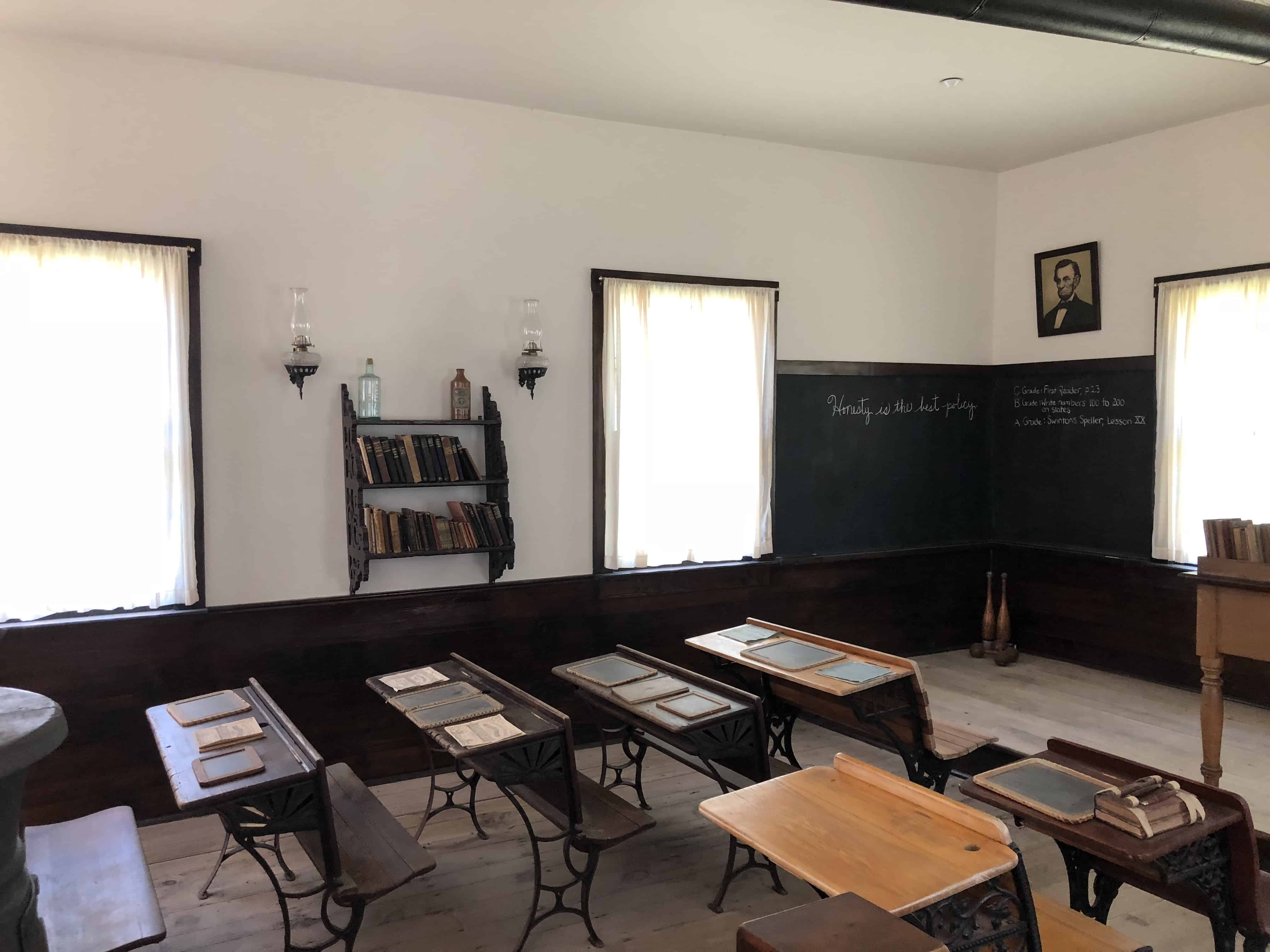 His Quaker schoolhouse