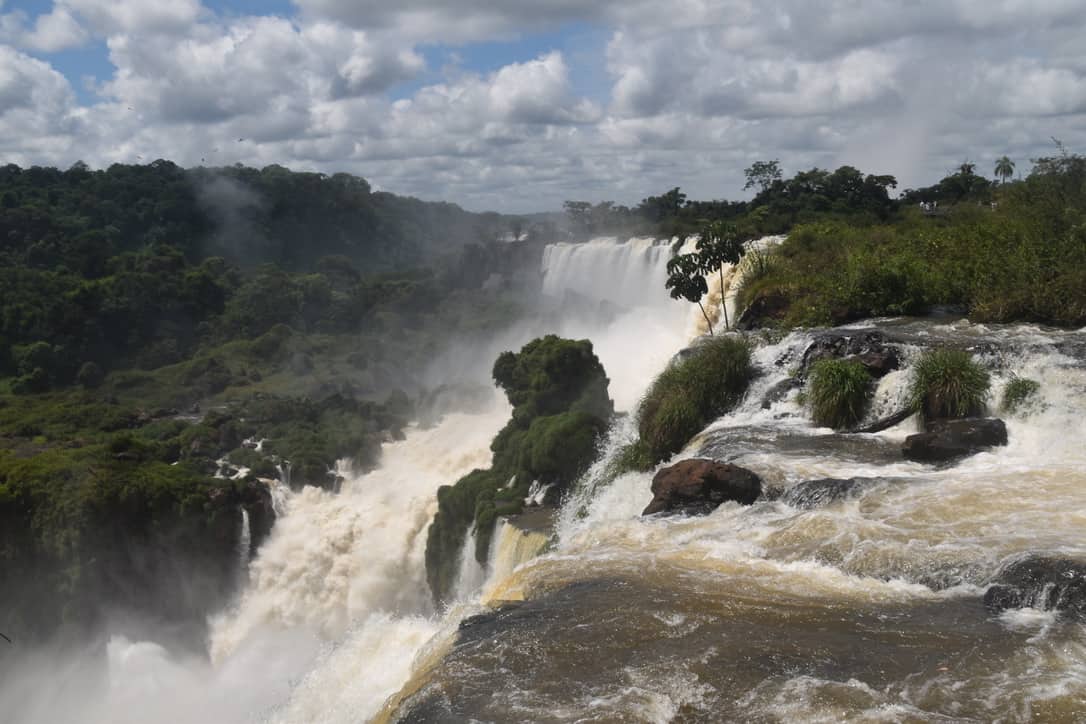 The falls from the Brazilian side