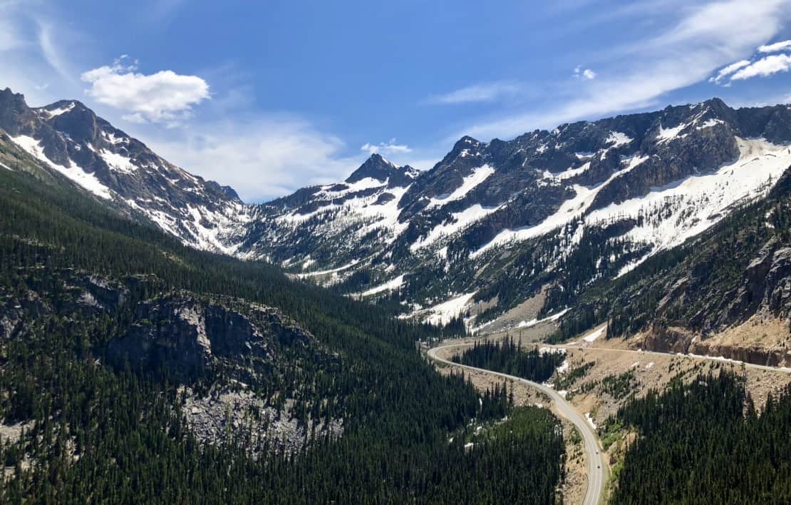 On the road into Washington
