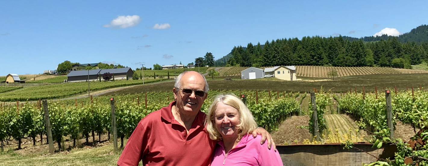 In Oregon wine country