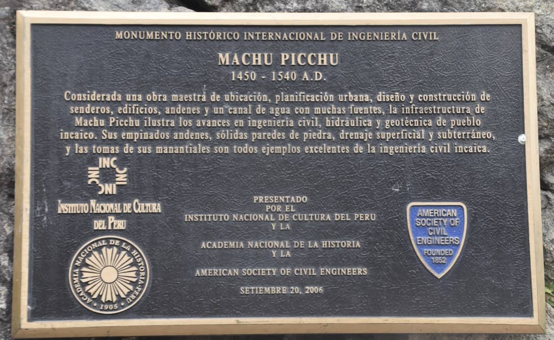 Arriving at Machu Picchu