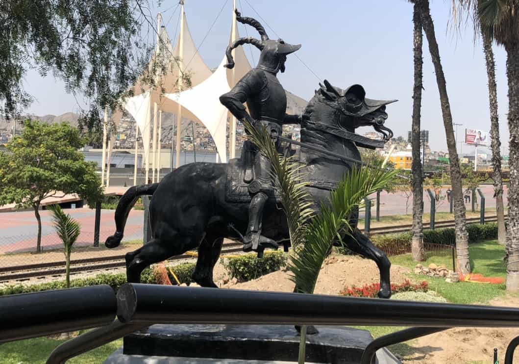 The Pizarro statue