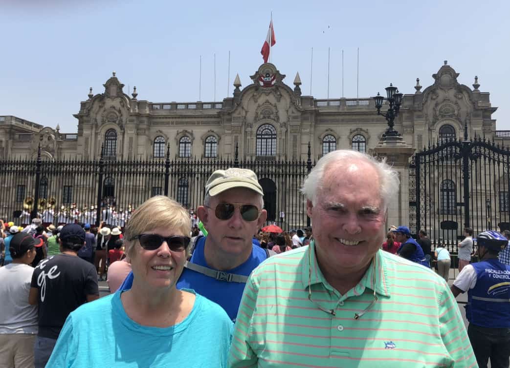 Steve, Marilyn, and John setting out