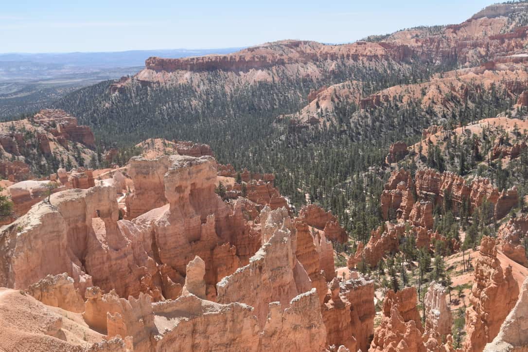 Looking out over the Bryce amphitheater