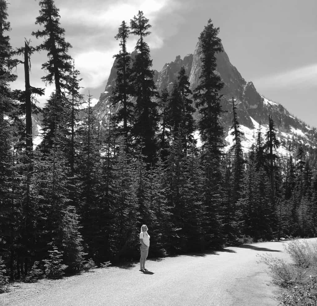 Walking down from Washington Pass