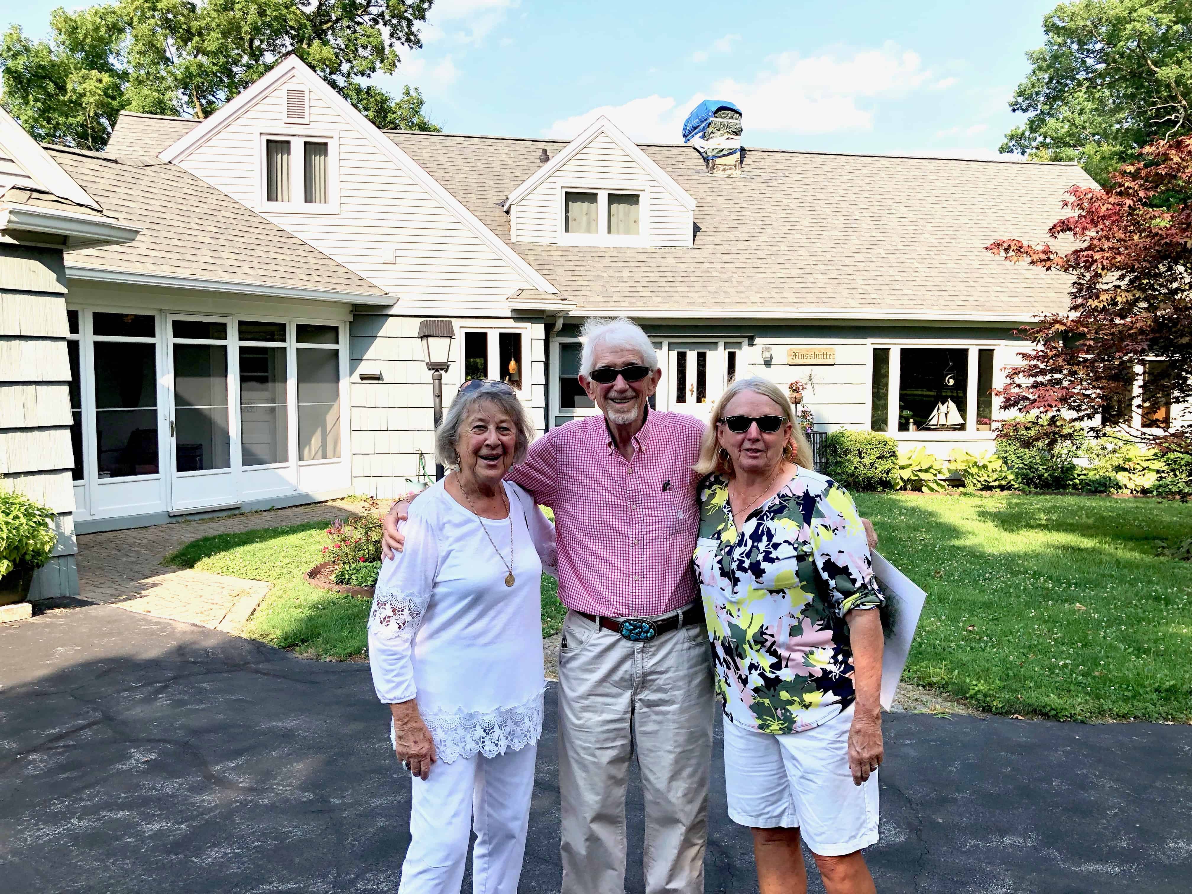 Hedi, Ari, and Janice at home