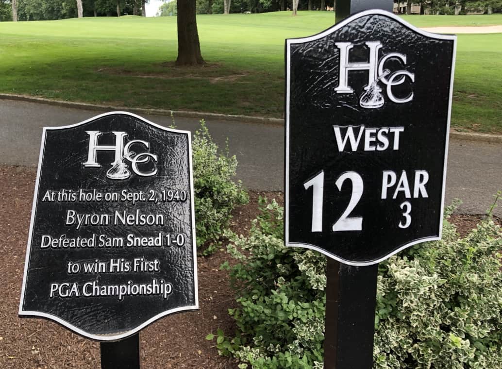 The Byron Nelson plaque