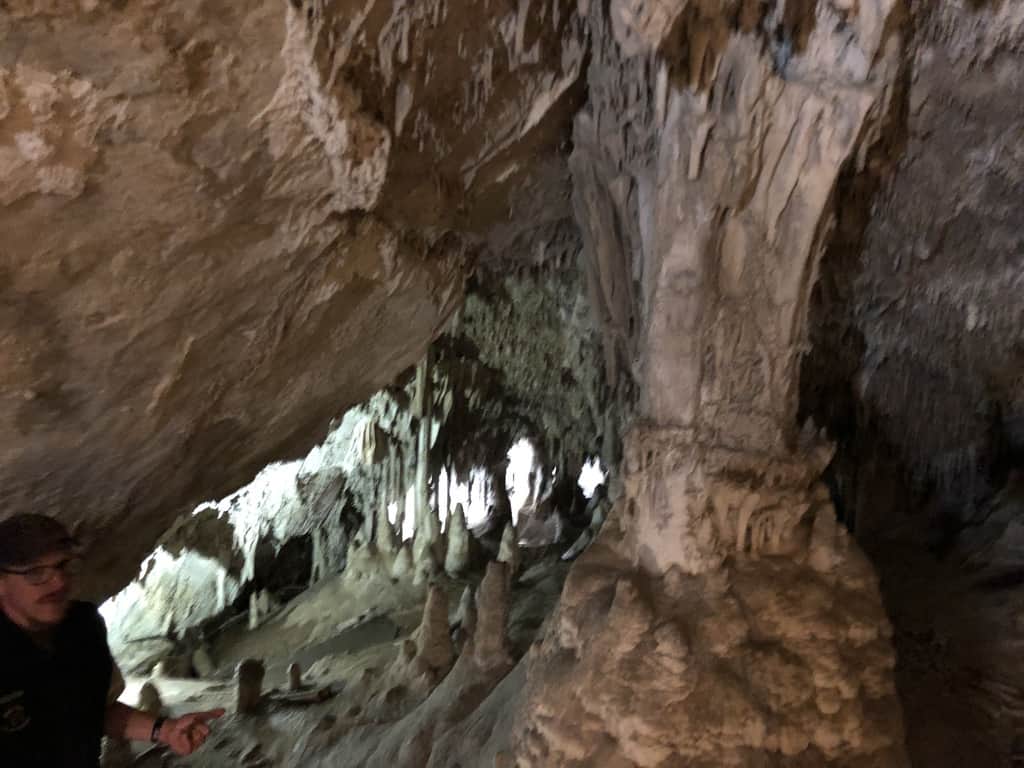 A cave formation