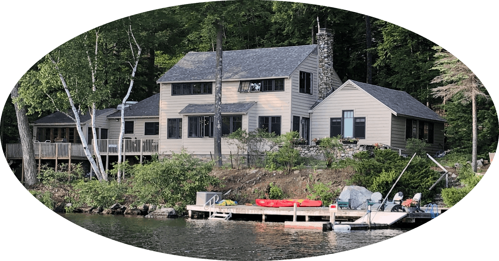 Brian's rented house on Lake Sunapee