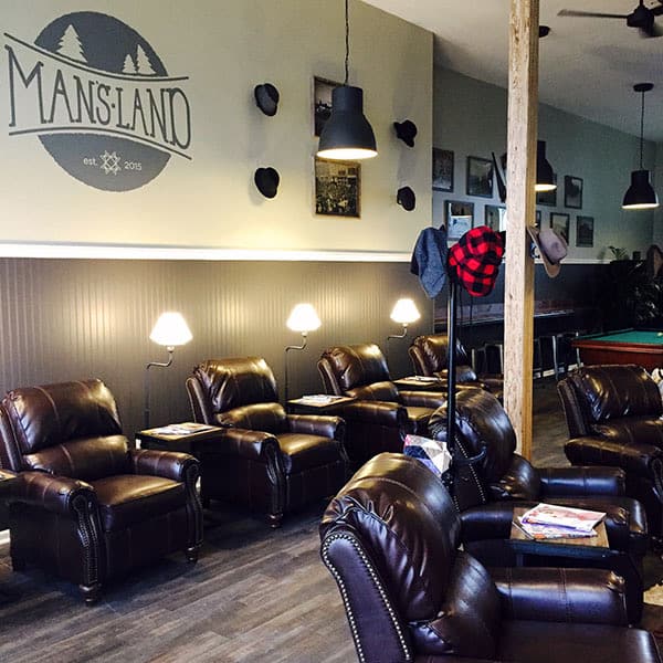 The recliners and the big screens