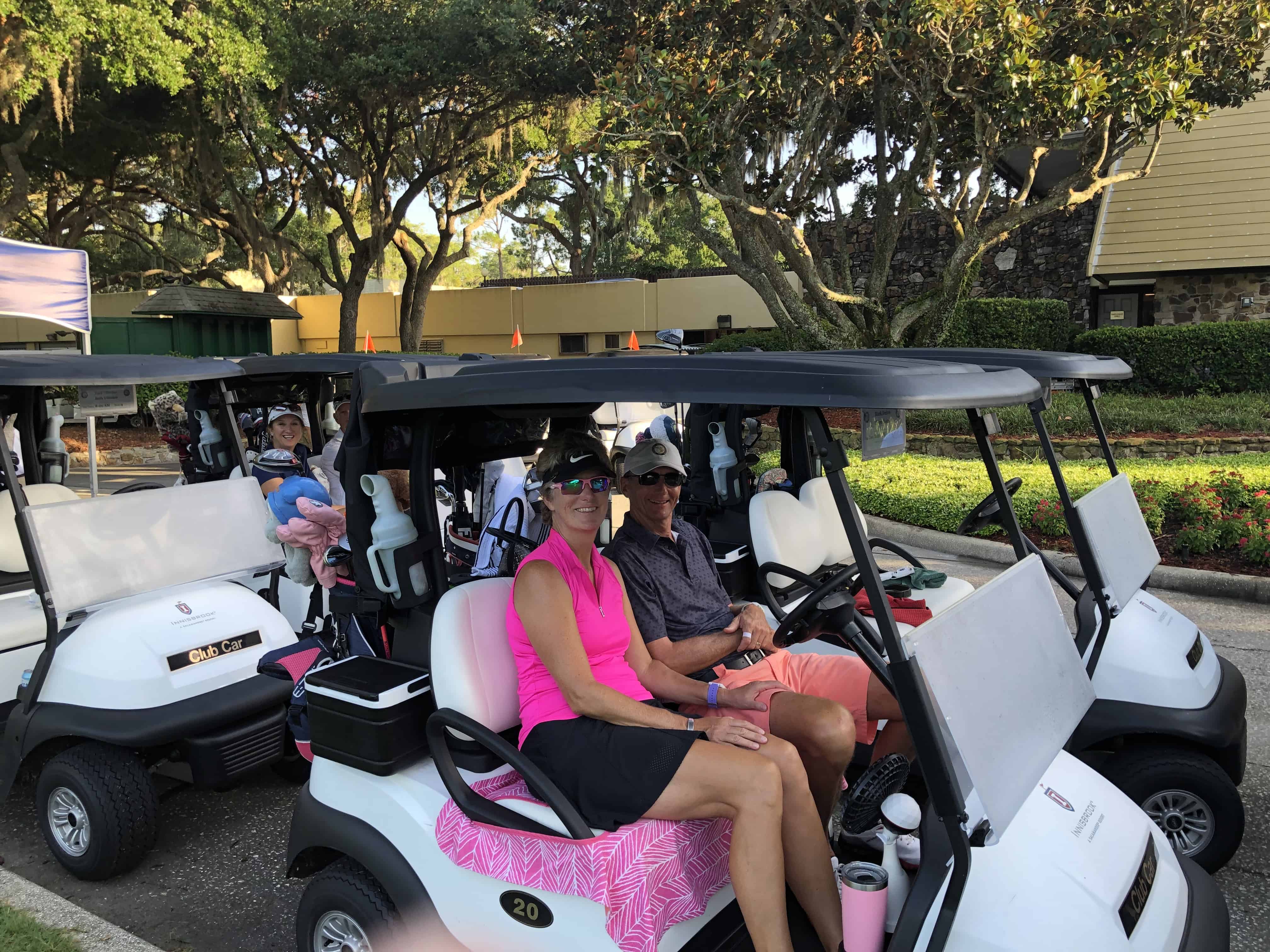 Mark and Claire, our playing partners