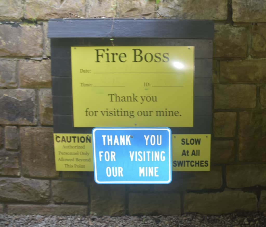The sign that the mine was safe to enter