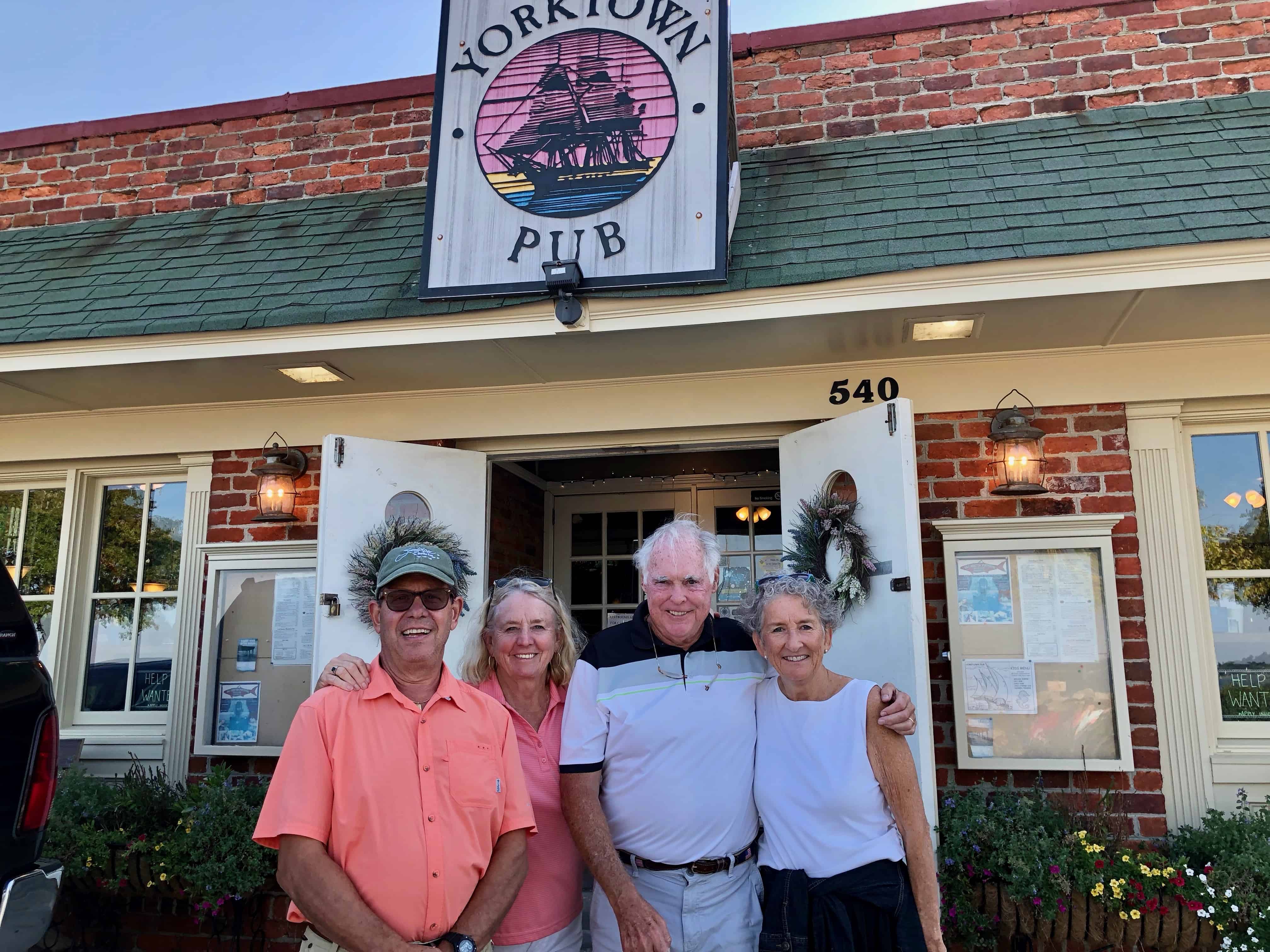 The four of us outside the Yorktown Pub