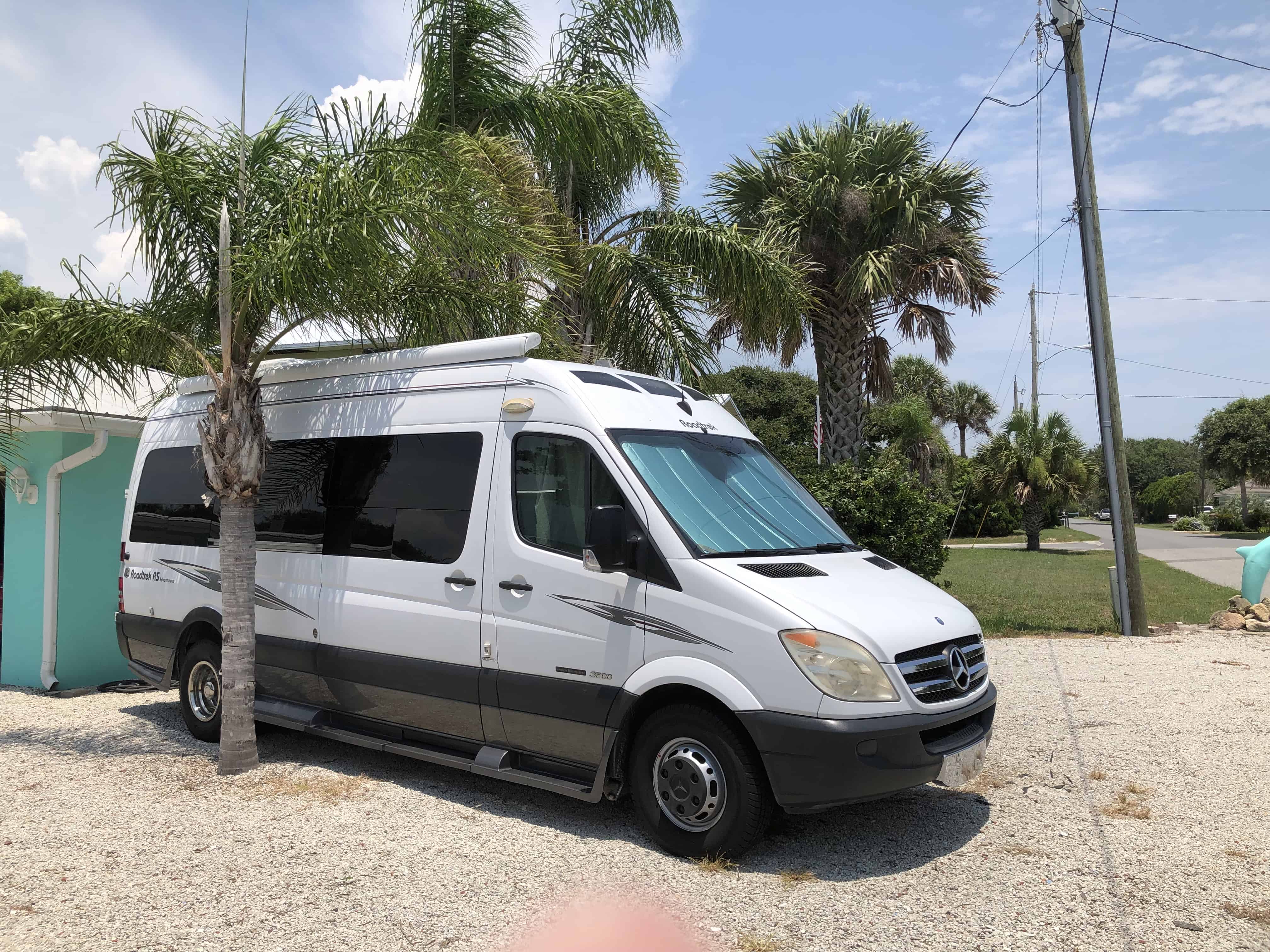 The Roadtrek, packed and ready