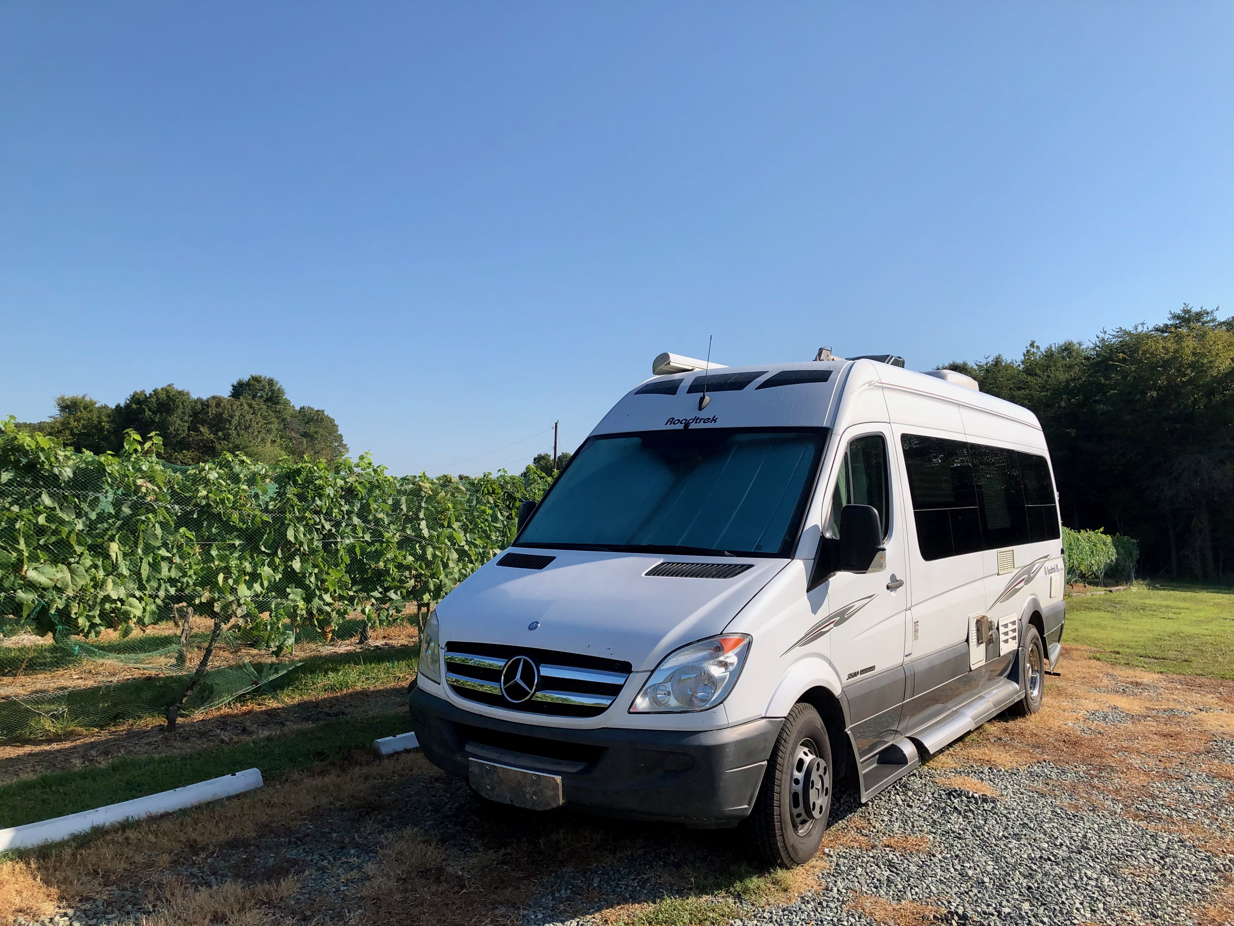 Parked with the grapes at Grove Winery