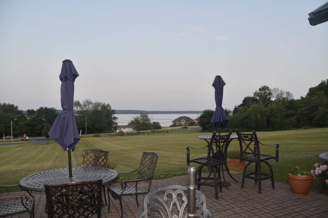 The winery porch over Seneca Lake