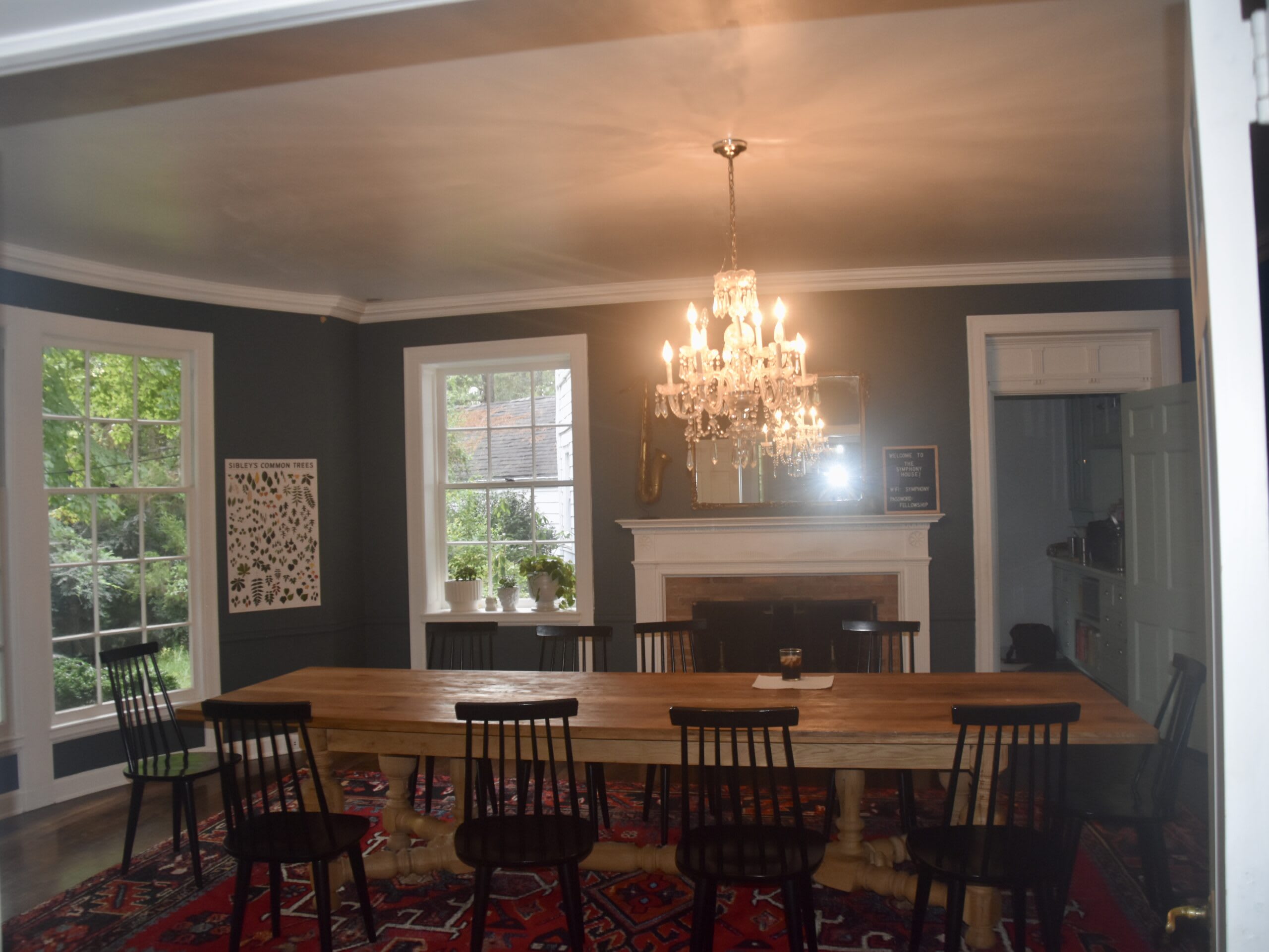 The dining room