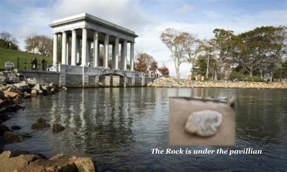 Plymouth Rock, under its stone pavilion