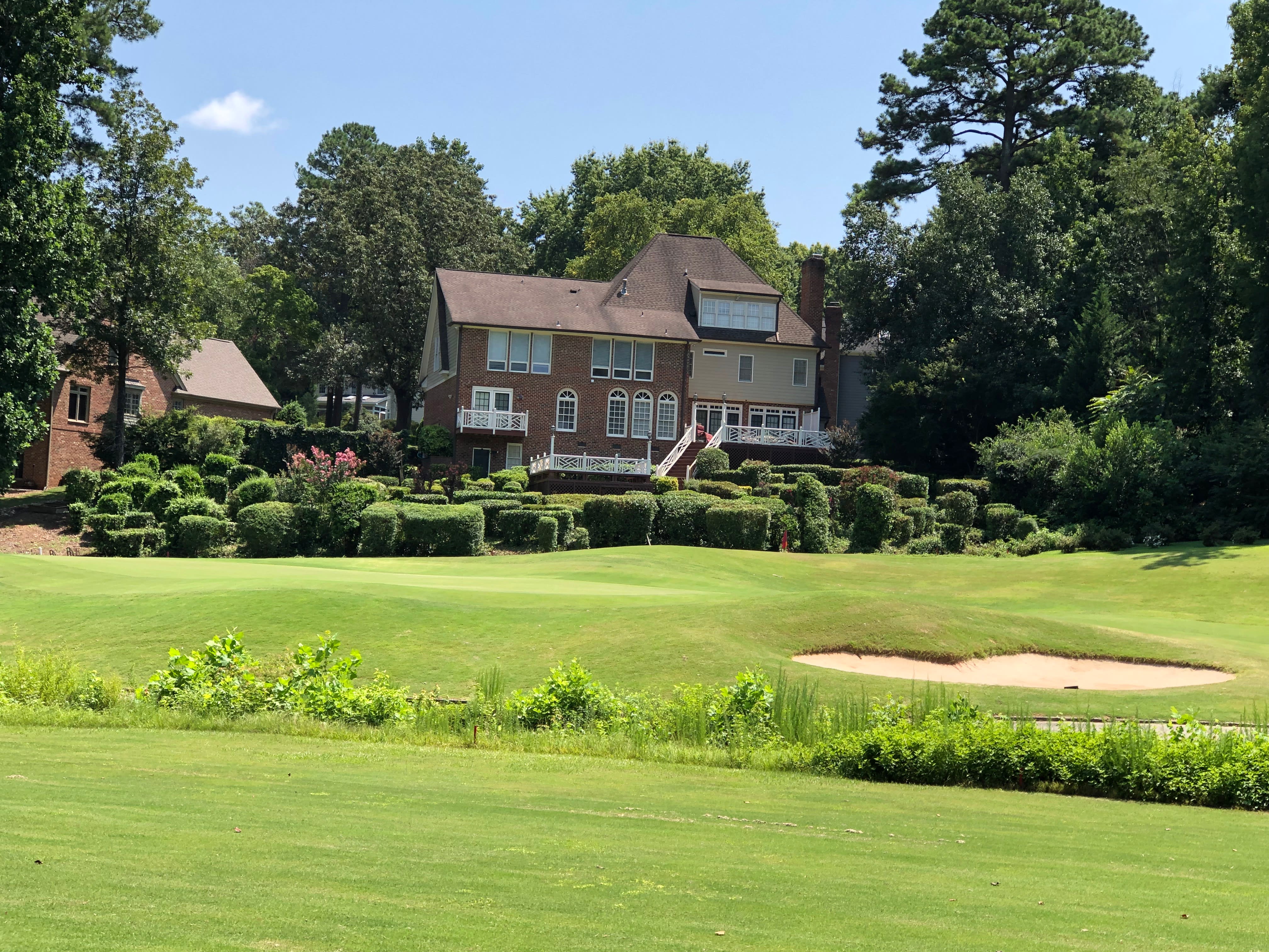 A home overlooking the course