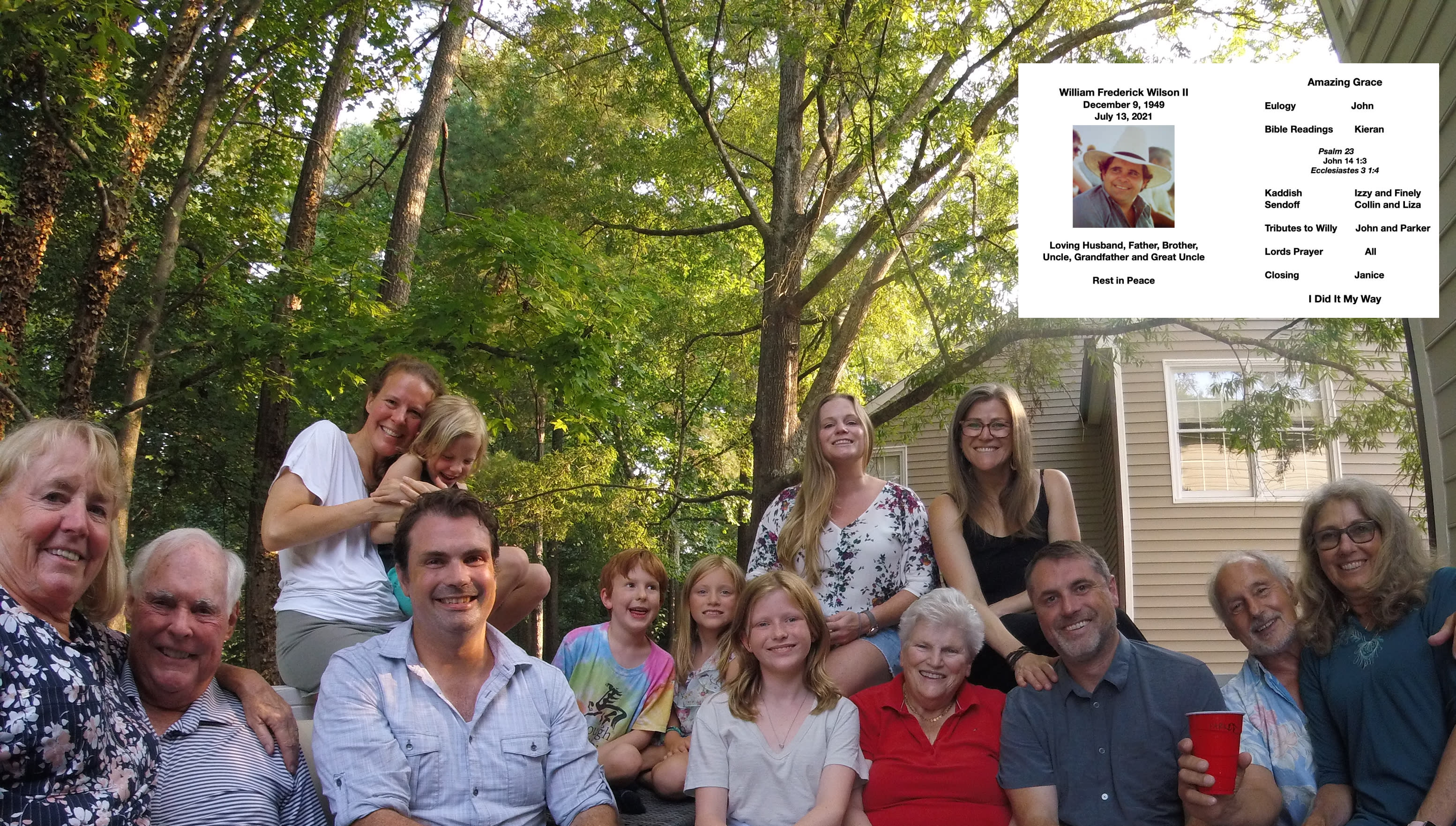 The family gathered to remember Will
