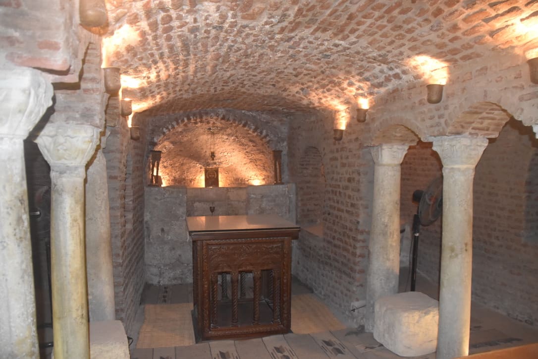 The cave where the Holy Family is said to have sheltered