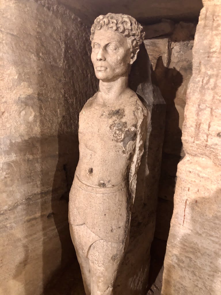 The husband, Egyptian body and Greek head