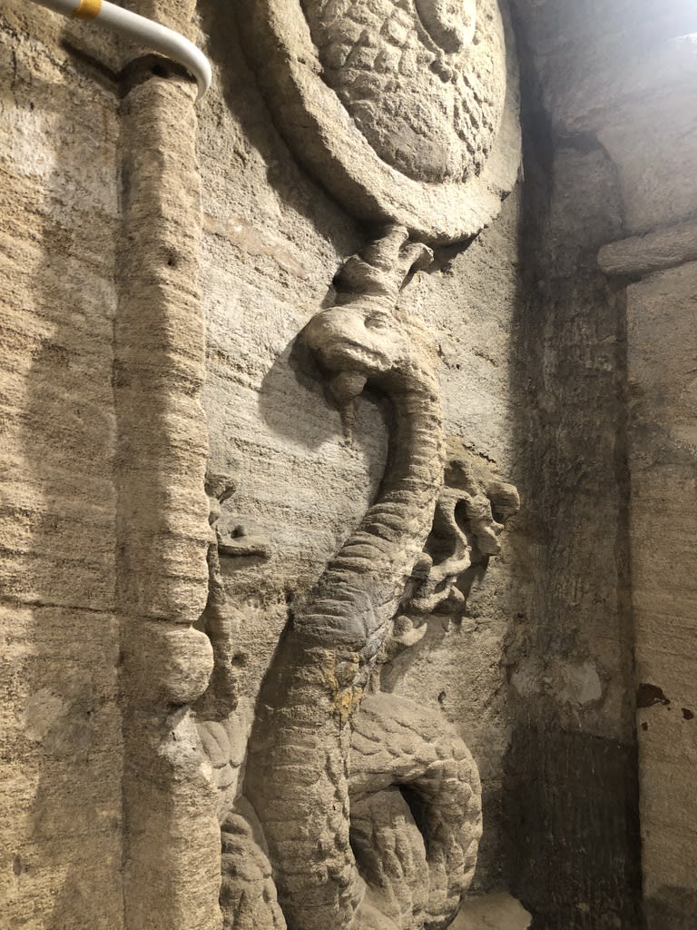One of the guardian serpents