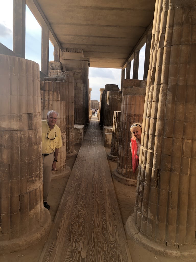 The columned entrance to Djoser's complex