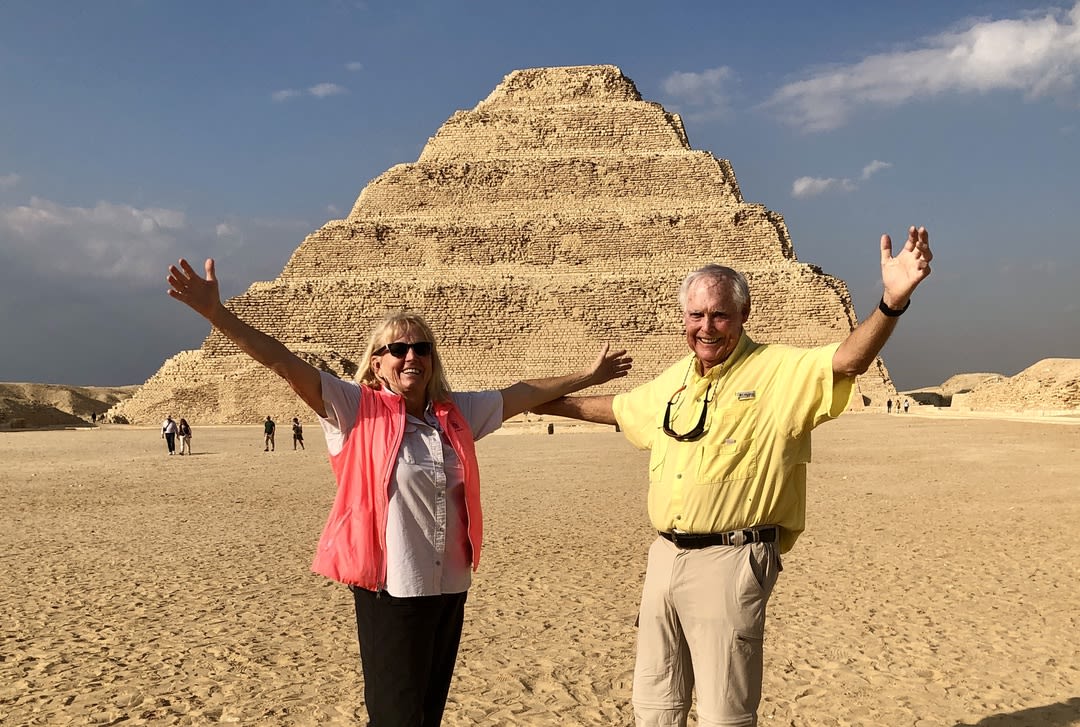 The two of us at the Step Pyramid