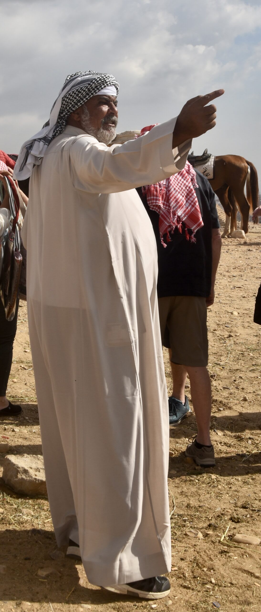 The camel man, straight from central casting