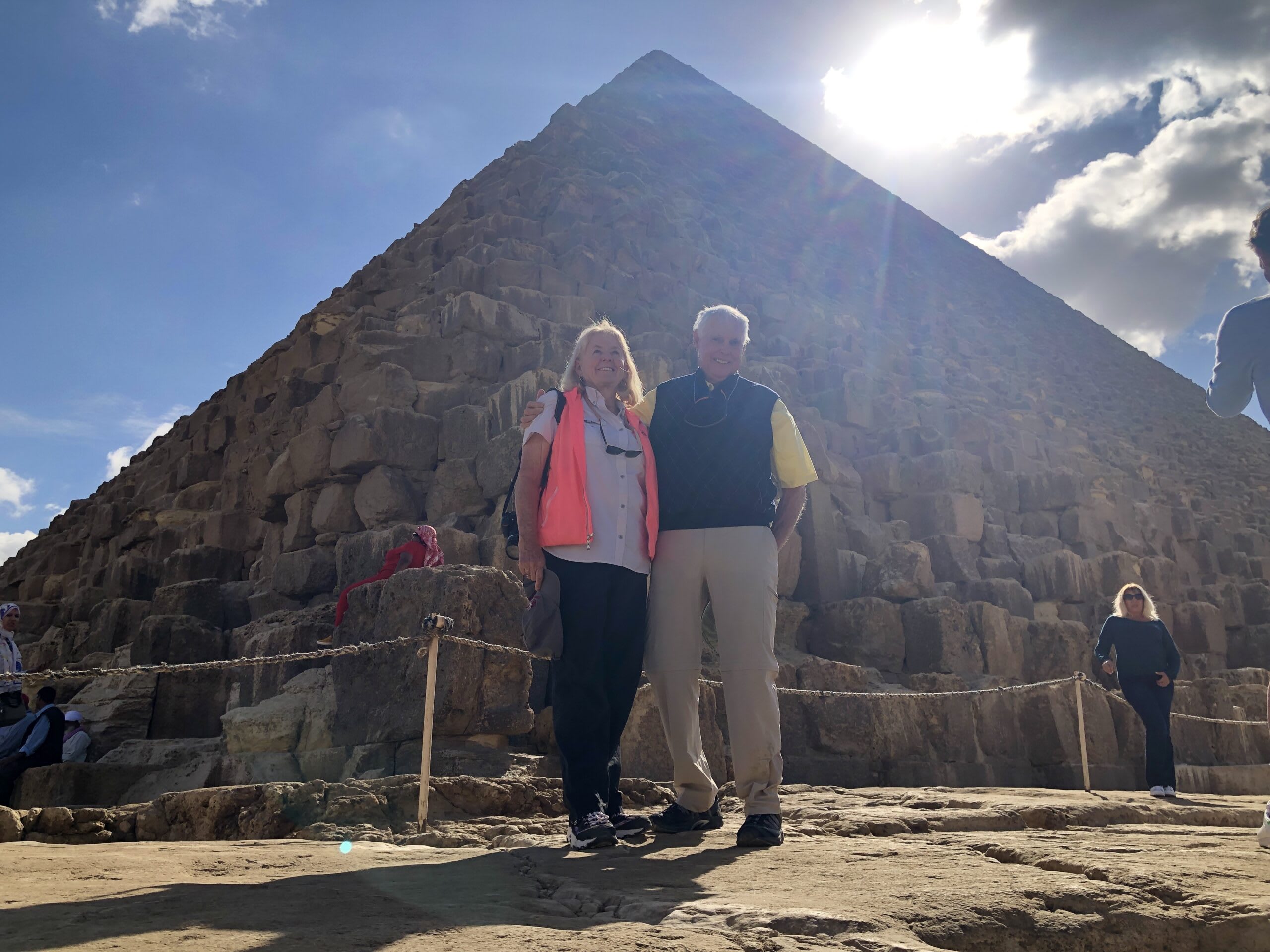 The two of us at the Great Pyramid