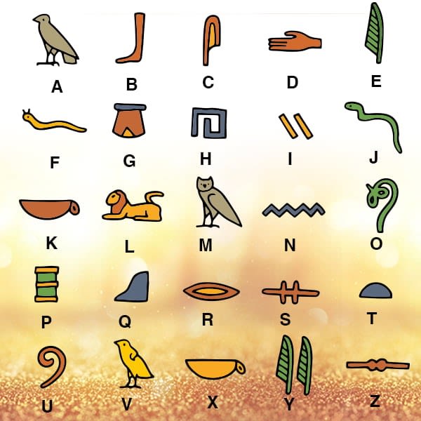 The hieroglyphic alphabet