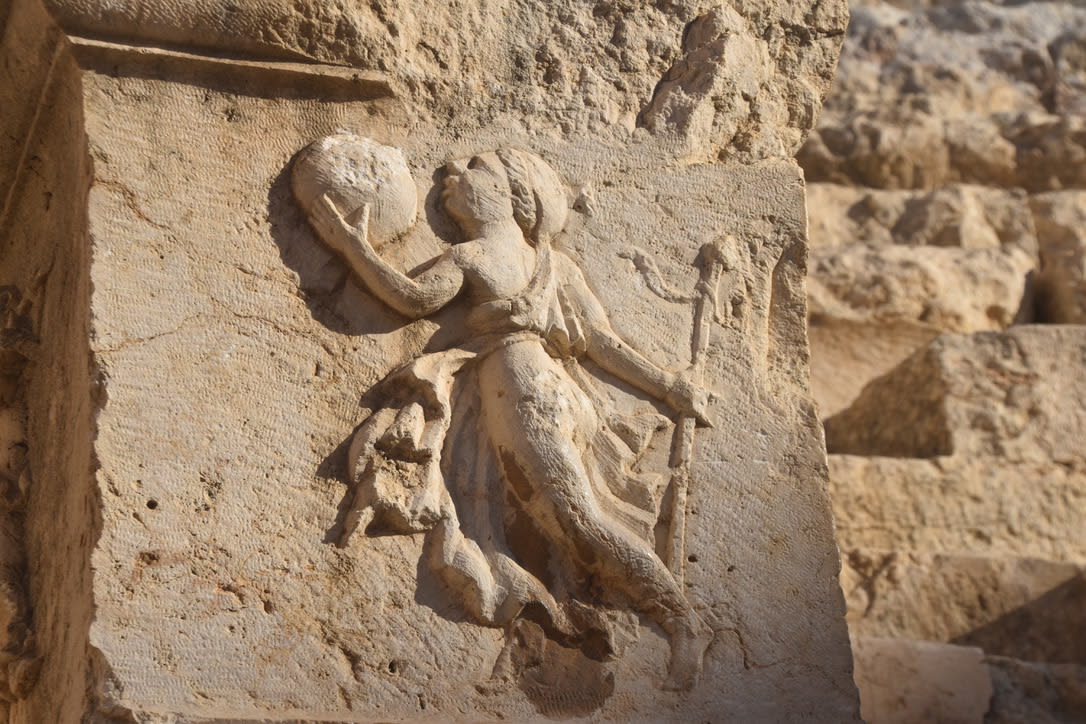 Carved stone at Jerash