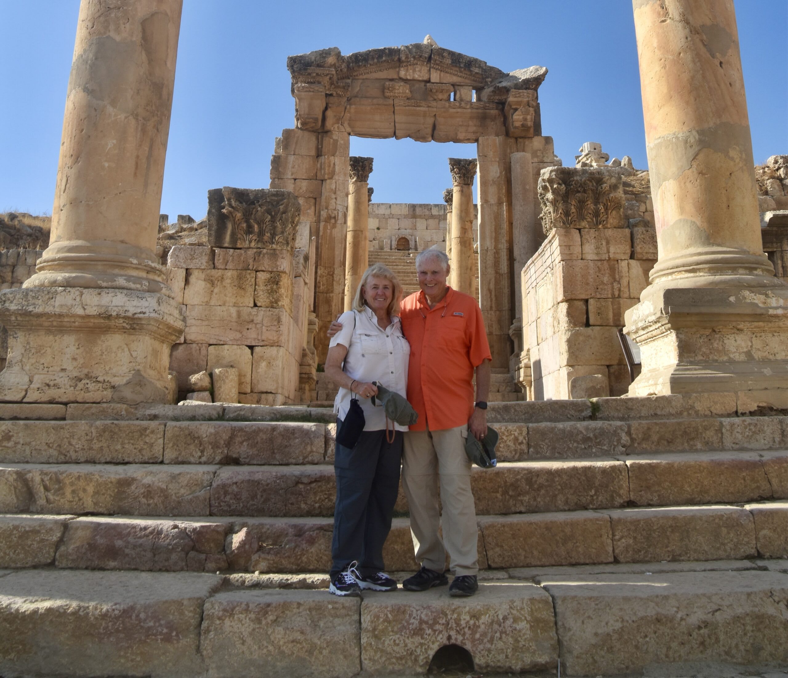 At one of the temples of Jerash