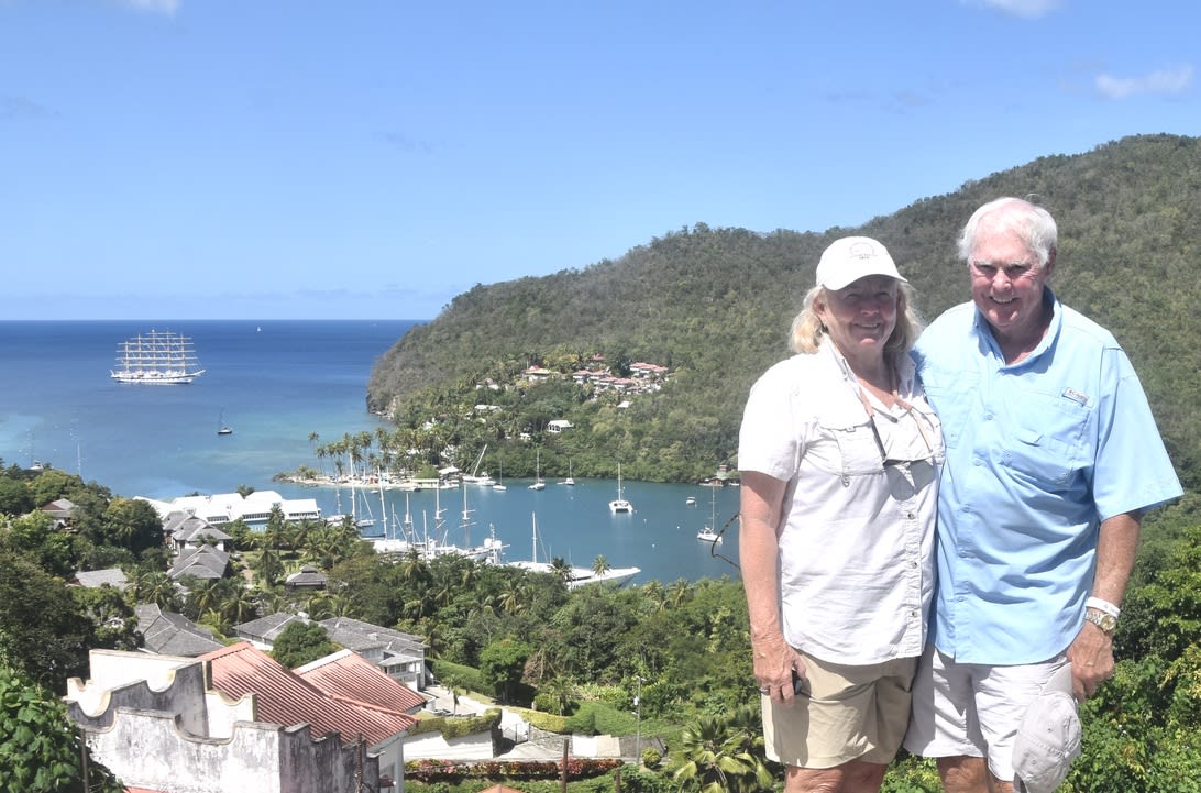 On the island tour in St. Lucia