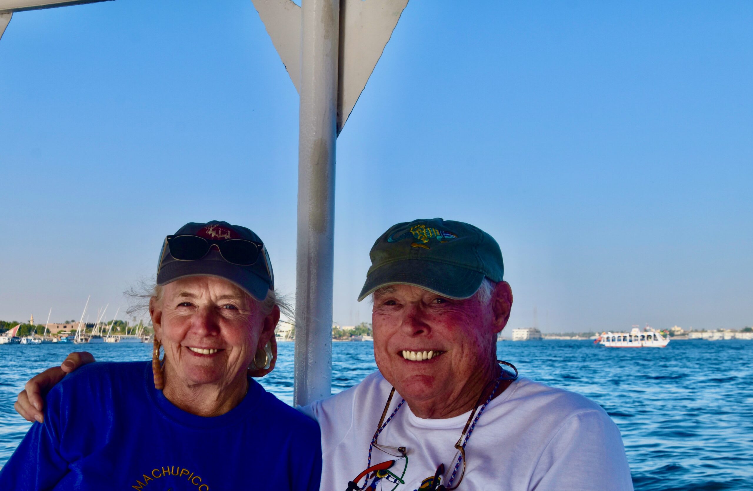The two of us crossing the Nile