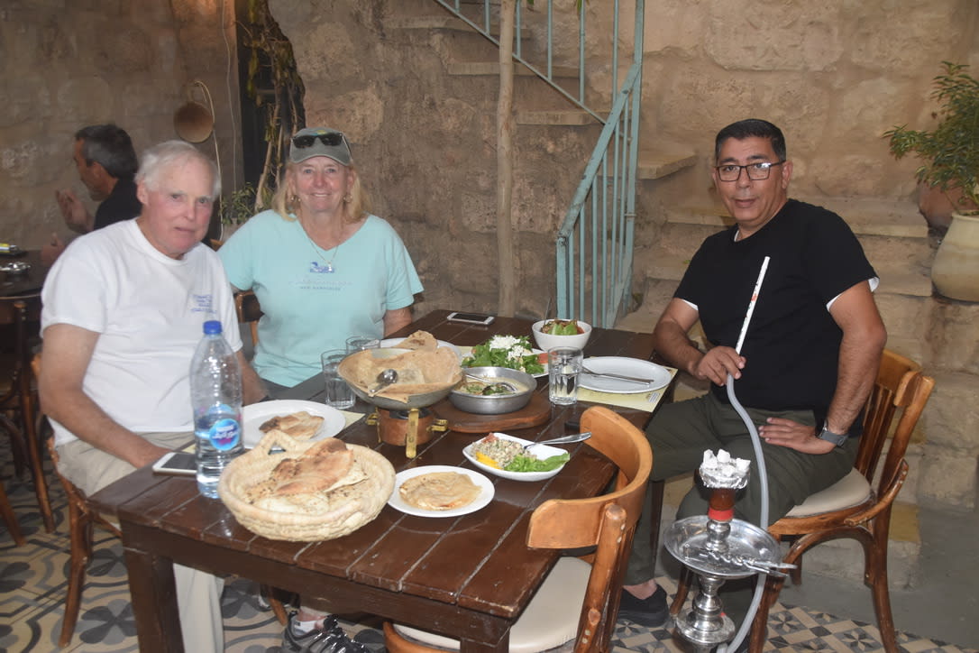 Our last dinner with Hasan
