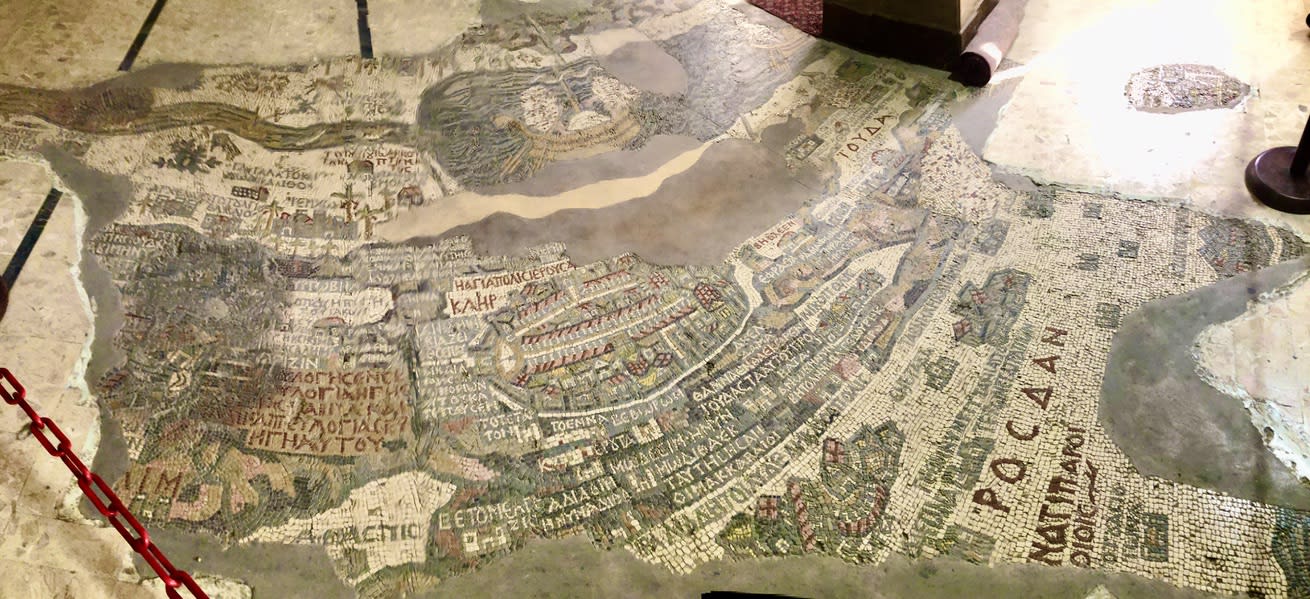 The Madaba Map, the oldest surviving map of the Holy Land